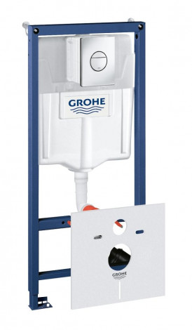 Grohe Rapid SL - Předstěnový instalační set pro závěsné WC, výška 1,13 m, ovládací tlačítko Nova Cosmpolitan, chrom 38813001