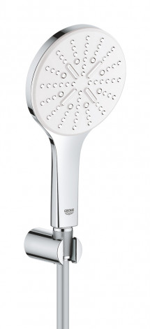 Grohe Rainshower SmartActive - Sada sprchové hlavice 130 9,5 l/min, 3 proudy, držáku a hadice, měsíční bílá 26581LS0