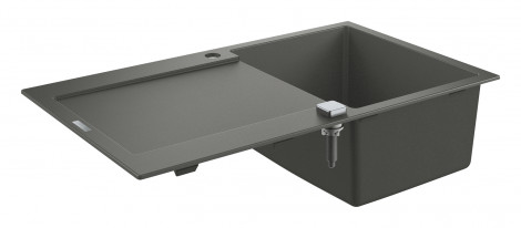 Grohe Dřezy - Kompozitní dřez K500 s automatickým odtokem, 860x500 mm, granitová šedá 31644AT0