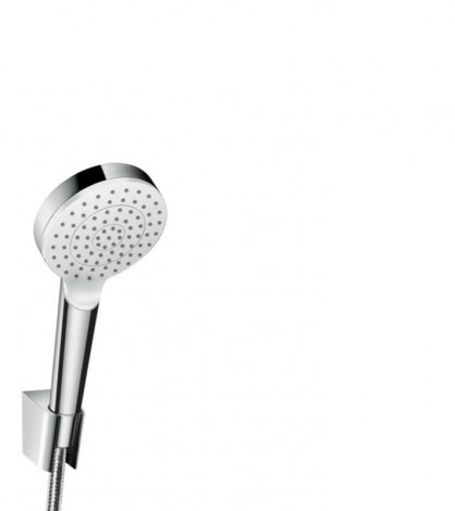 Hansgrohe Crometta - Set sprchové hlavice, držáku a hadice, EcoSmart, bílá/chrom 26568400