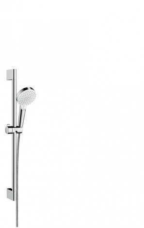 Hansgrohe Crometta - Set sprchové hlavice, 2 proudy, tyče a hadice, bílá/chrom 26532400