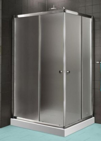 AQUATEK Sprchový kout obdélníkový se dvěma zásuvnými dveřmi FAMILY R14 100x80