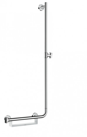 Hansgrohe Unica - Sprchová tyč 1100 mm, pravá, bílá/chrom 26404400