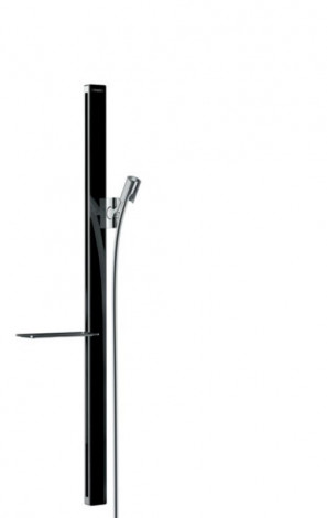 Hansgrohe Unica&apos;E - Sprchová tyč 900 mm, se sprchovou hadicí, černá/chrom 27640600