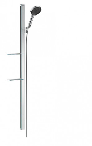Hansgrohe Rainfinity - Sada sprchové hlavice 130, 3jet, tyče 1500 mm a hadice, EcoSmart, chrom 27674000