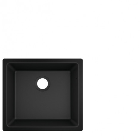 Hansgrohe Dřezy - Podstavný granitový dřez S510-U450, grafitová černá 43431170