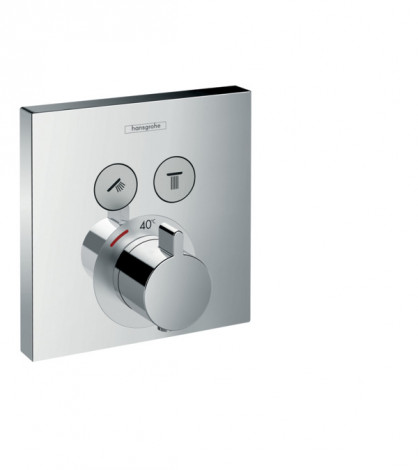 Hansgrohe Shower Select - Termostatická baterie pod omítku, pro 2 výstupy, chrom 15763000