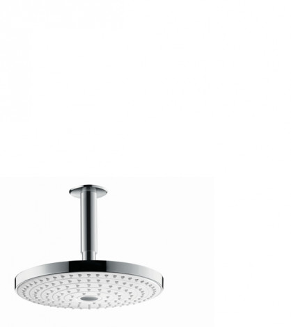 Hansgrohe Raindance Select S - Hlavová sprcha 240, 2 proudy, sprchové rameno 100 mm, bílá/chrom 26467400