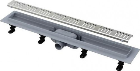 Alcadrain Odtokové žlaby - Podlahový žlab s perforovaným roštem Simple 650 APZ10-650M