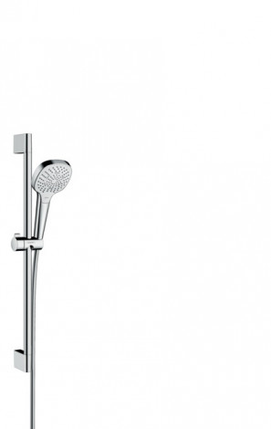 Hansgrohe Croma Select E - Set sprchové hlavice, 3 proudy, tyče a hadice, bílá/chrom 26580400