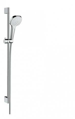 Hansgrohe Croma Select E - Set sprchové hlavice, tyče a hadice, EcoSmart, bílá/chrom 26595400