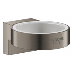 Grohe Selection - Držák skleničky/mýdelníku, kartáčovaný Hard Graphite 41027AL0