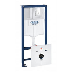 Grohe Rapid SL - Předstěnový instalační prvek pro závěsné WC, nádržka GD2, ovládací tlačítko Skate Air, chrom 38750001