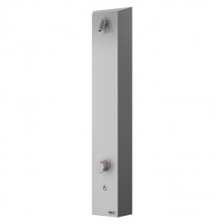Sanela - Nerezový sprchový nástěnný panel s piezo tlačítkem pro mincovní a žetonové automaty s indexem N - pro dvě vody, regulace termostatem