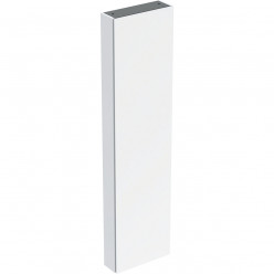 Geberit iCon - Vysoká skříňka 1800x450x150 mm, 1 dvířka, panty L/P, vnitřní zrcadlo, lesklá bílá 502.317.01.1