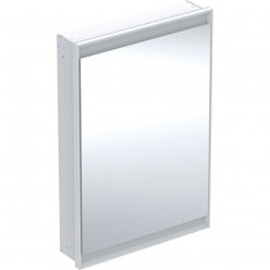 Geberit ONE - Zrcadlová skříňka s LED osvětlením, 600x900x150 mm, panty vpravo, vestavná, bílá 505.801.00.2