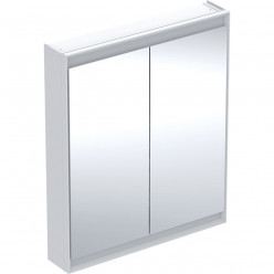 Geberit ONE - Zrcadlová skříňka s LED osvětlením, 750x900x150 mm, 2 dvířka, bílá 505.812.00.2