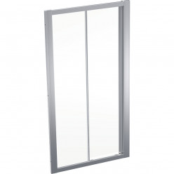 Geberit GEO - Sprchové dveře 100x190 cm, stříbrná/čiré sklo 560.133.00.2