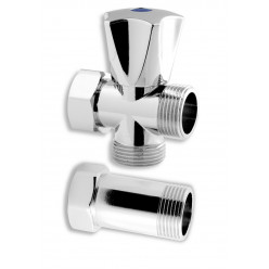 Novaservis - Pračkový ventil s mezikusem 3/4"x3/4"x3/4" CF3019