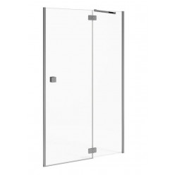 JIKA Cubito Pure - sprchové dveře jednokřídlé bezrámové s pevným segmentem 900/1950mm, levé, transparentní sklo H2544220026681