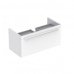 Geberit myDay - Umyvadlová skříňka, 810x410x430 mm, 1 zásuvka s LED osvětlením, lesklá bílá 824100000