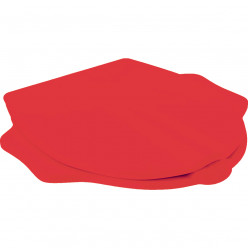 Geberit Kind - Dětské WC sedátko s integrovanými opěrkami, se softclose, červená 573368000