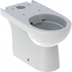 GEBERIT Selnova - Stojící WC pro splachovací nádržku umístěnou na WC míse, WC s hlubokým splachováním, Rimfree 500.488.01.1