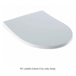 Geberit iCon - WC sedátko, duroplast, Softclose, bílá 574950000