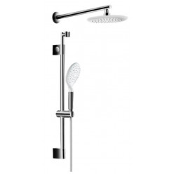 HERZ Smart - Sprchový systém (hlavová sprcha, ruční, hadice, tyč) bílá / chrom UH12552