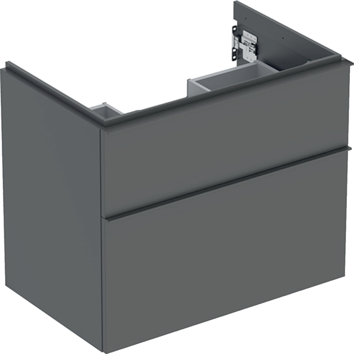 Geberit iCon - Umyvadlová skříňka, 74x62x48 cm, 2 zásuvky, lávová 502.304.JK.1