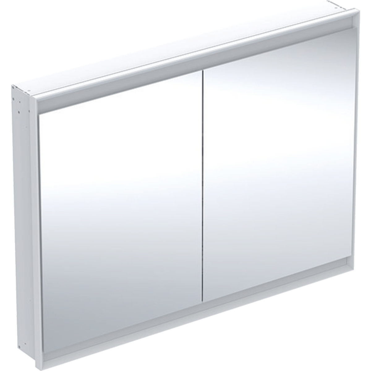 Geberit ONE - Zrcadlová skříňka s LED osvětlením, 1200x900x150 mm, 2 dvířka, vestavná, bílá 505.805.00.2