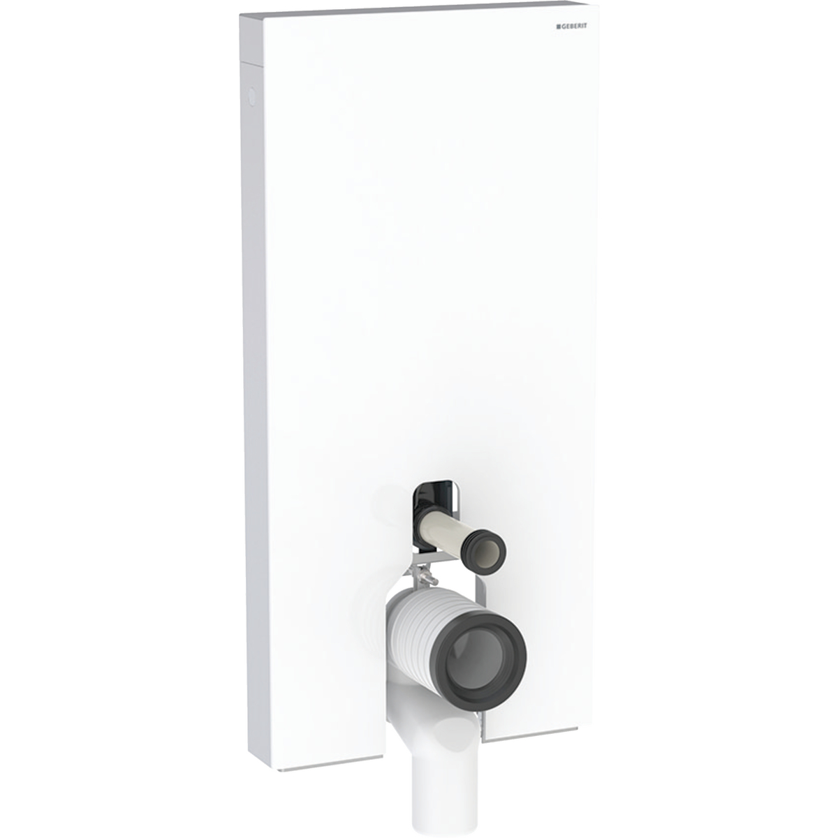 Geberit Monolith Plus - Sanitární modul pro stojící WC, 101 cm, spodní přívod vody, sklo/bílá 131.202.SI.7