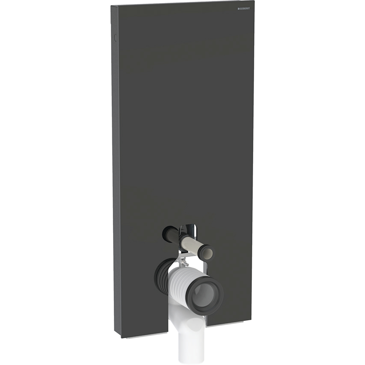 Geberit Monolith Plus - Sanitární modul pro stojící WC, 114 cm, spodní přívod vody, sklo/černá 131.233.SJ.7