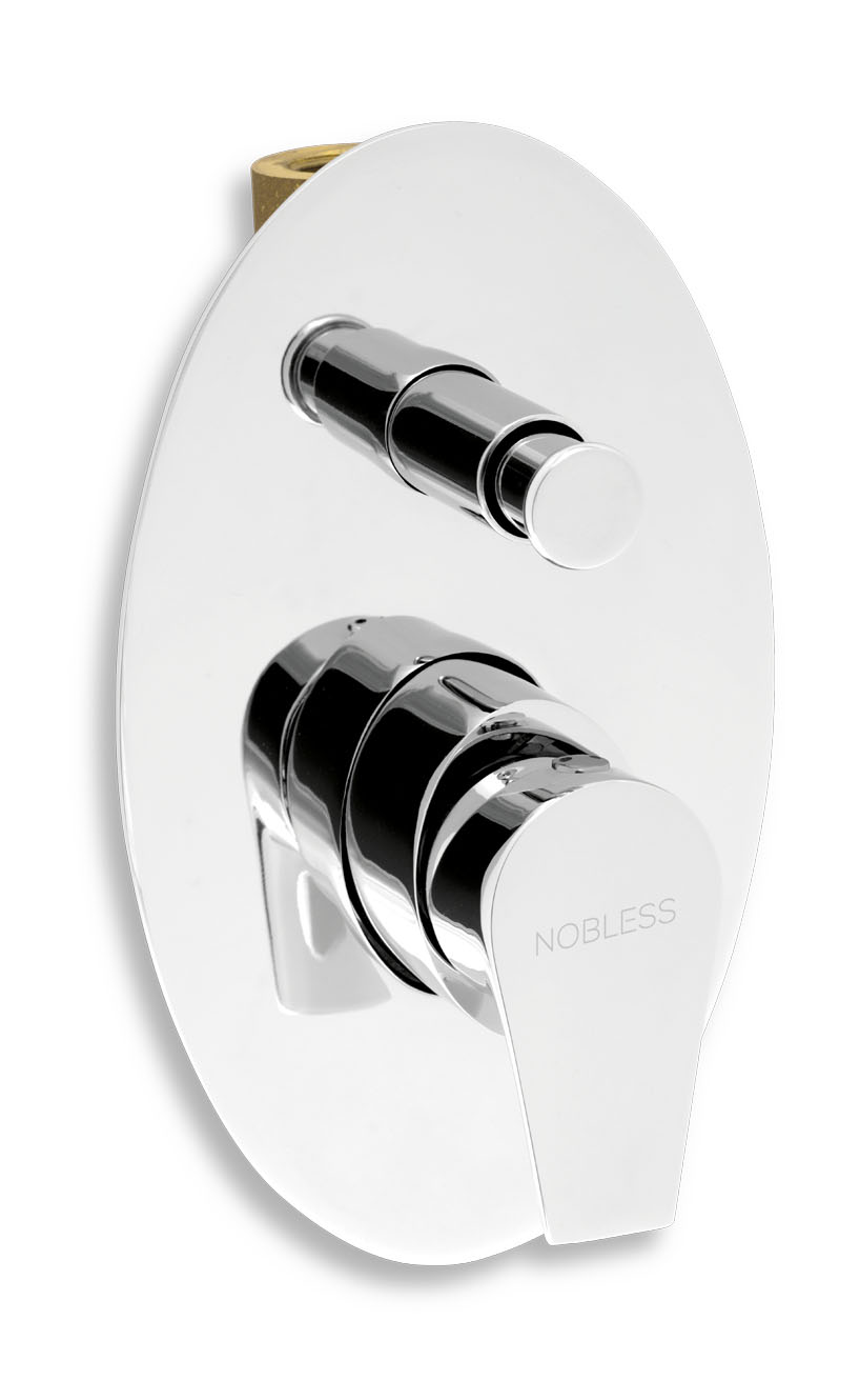 Novaservis - Vanová sprchová pod bat. s přepínačem Nobless VISION X chrom 42050R,0