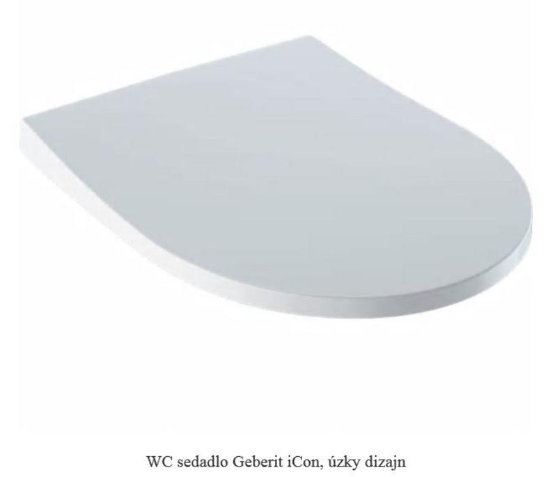 Geberit iCon - WC sedátko, duroplast, Softclose, bílá 574950000